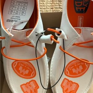 Hey Dude White and Orange Whataburger Casual Shoes